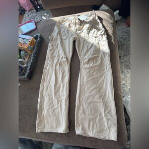 Lioness Beige Cargo Pants for women- slight marking in the last 2 pictures